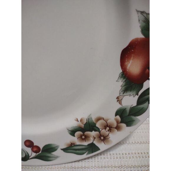 Cades Cove Collection apple & blossom design 10.5" stoneware dinner plate only - Picture 4 of 6
